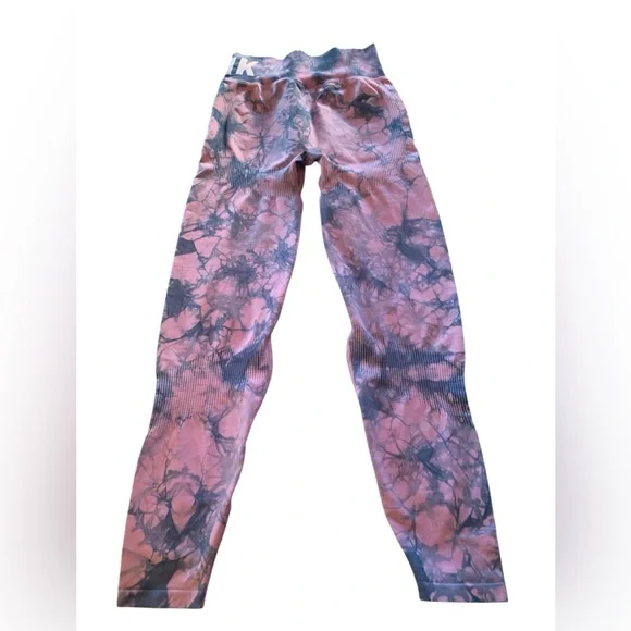 PINK Victoria’s Secret High Waist Tights Tie-Dye , Size Small - Picture 2 of 4